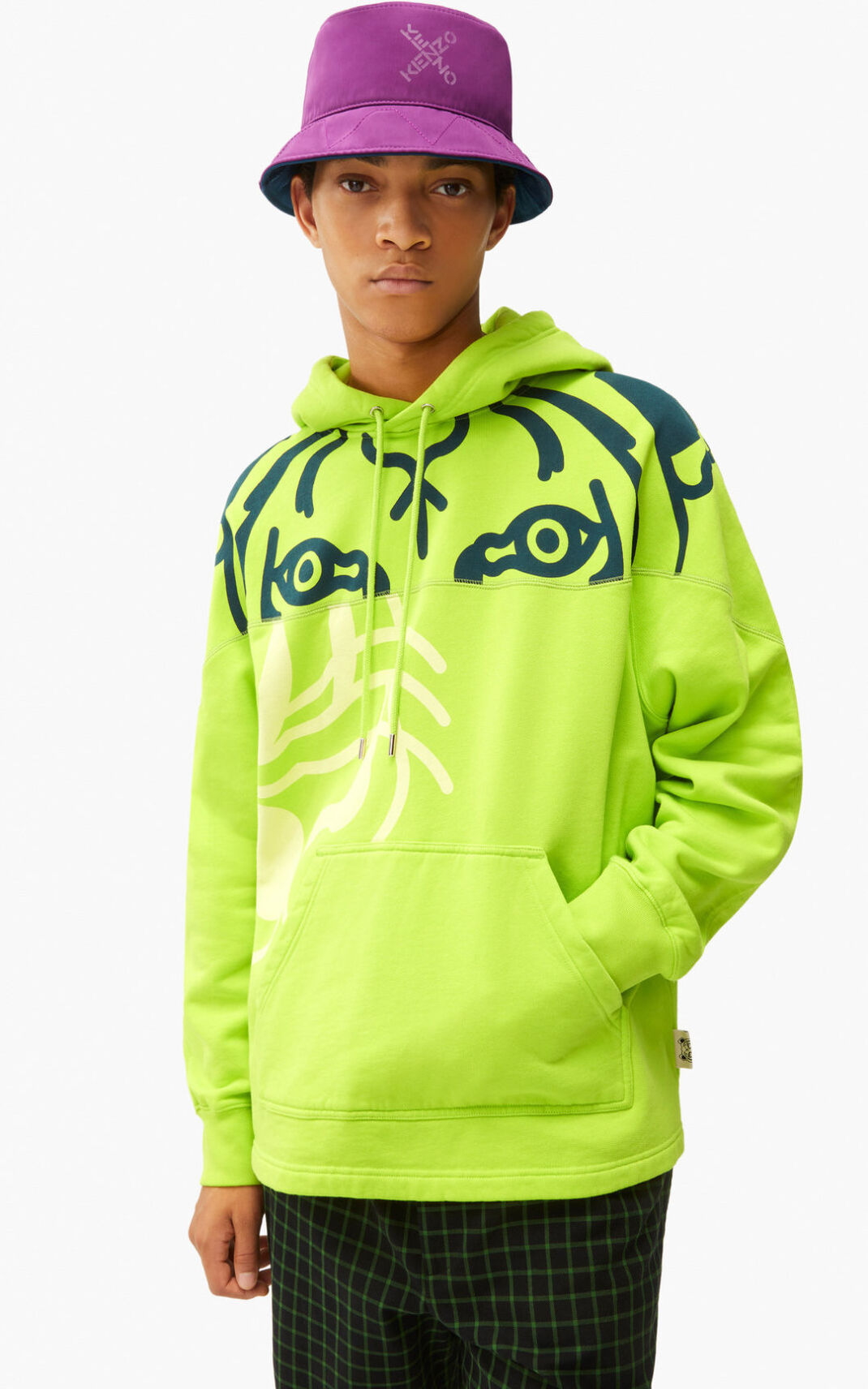 Moletom Kenzo K Tiger Masculino - Luz Verdes | 048IYAKBV